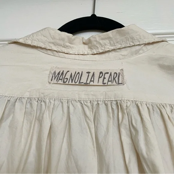 Magnolia Pearl Hi-Low Cotton Poplin Tunic Top - Picture 4 of 4